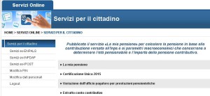 Servizi per il cittadino INPS