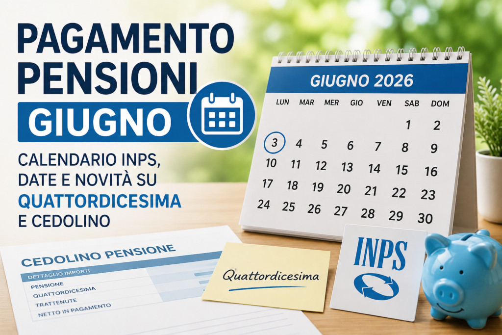Pagamento Pensioni Giugno: Calendario INPS