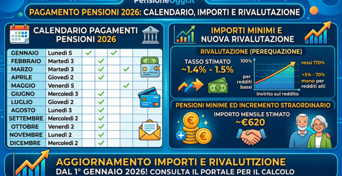 calendario pagamento pensioni 2026